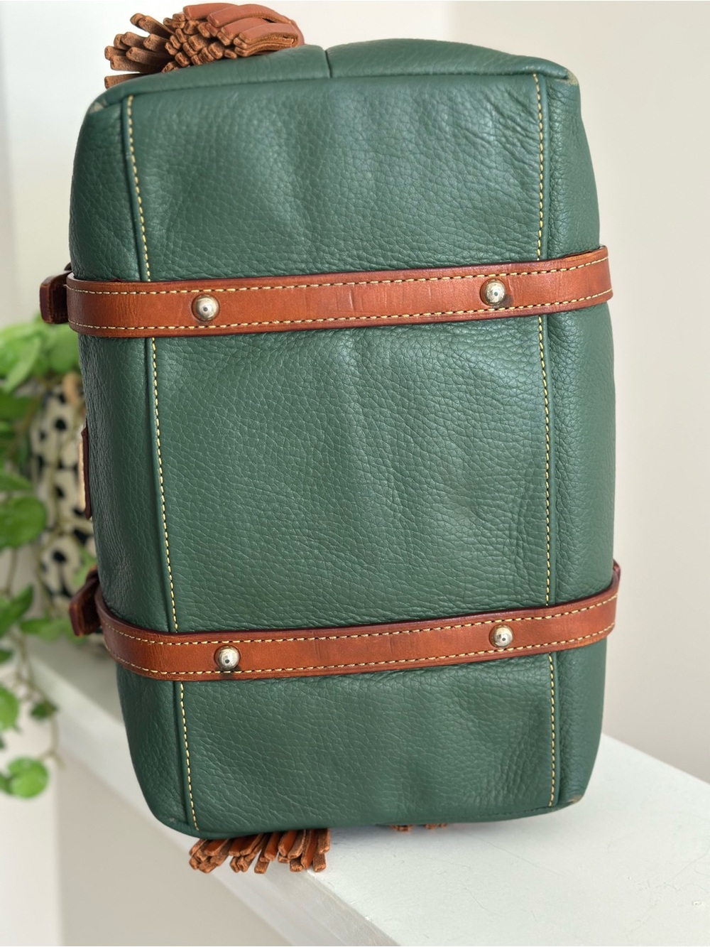 Dooney & Bourke Bristol Satchel in Ivy Green - Picture 14 of 16